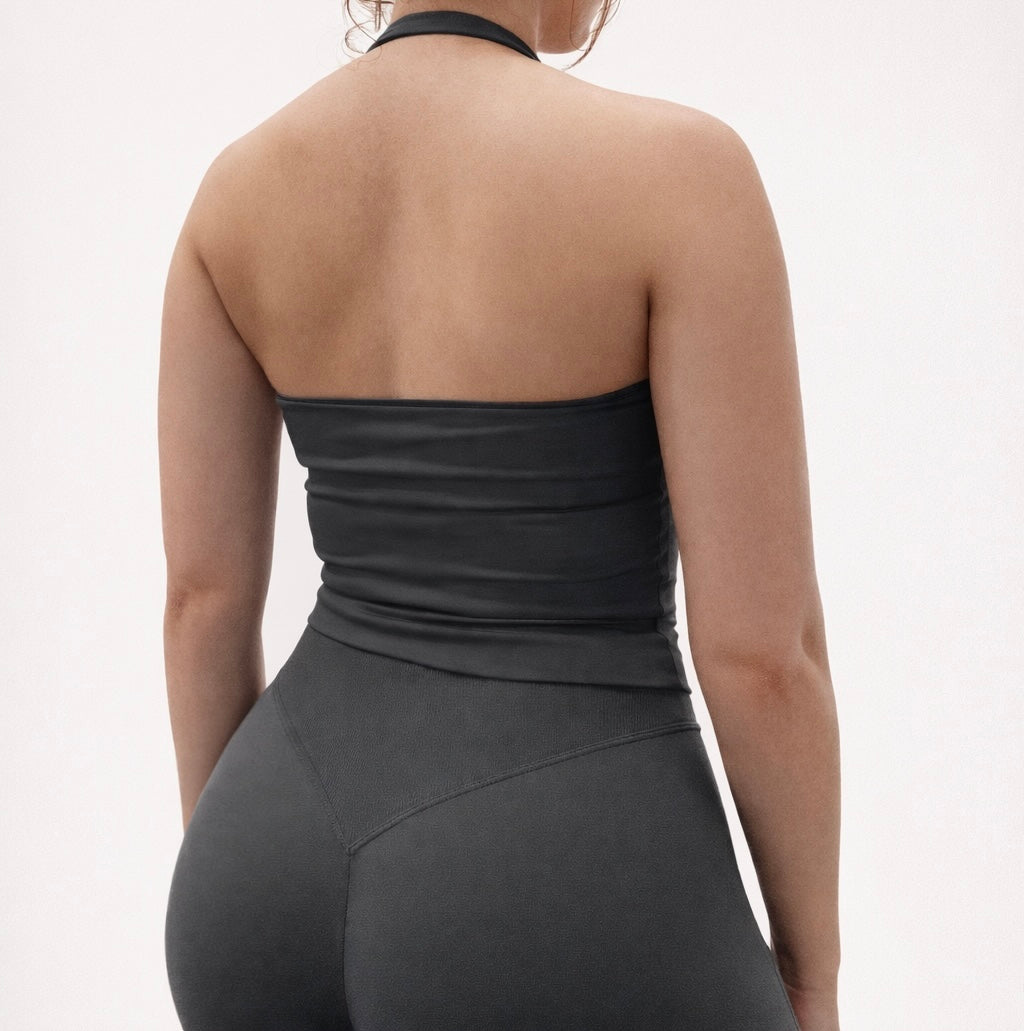 Shark Gray Halter Top