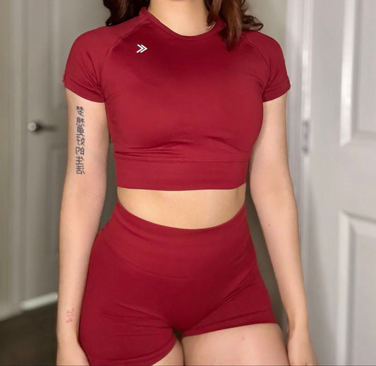 Wine Crop Top